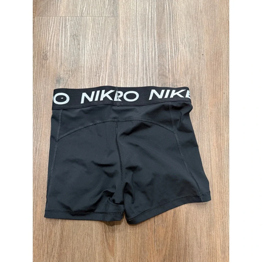 Nike Pro Dri-FIT Womens Black Compression Shorts Size M 3 Inch Inseam 157